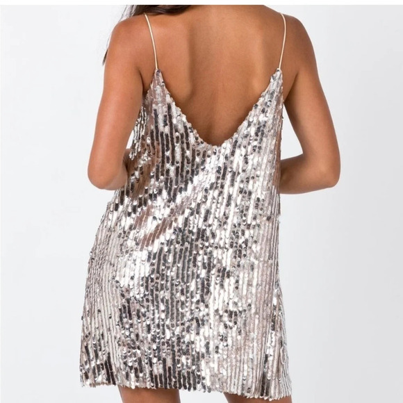 Princess Polly Paroahs dance sequin raw hem mini dress - Picture 5 of 11